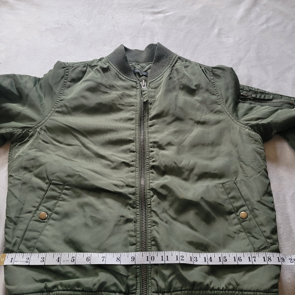 SIWY Army Green Bomber Jacket - Picture 12 of 16